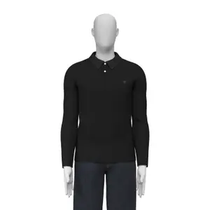 Long sleeve jersey polo Guess Basic image-1