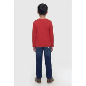 Embroidered logo long sleeve T-shirt for kids Guess image-3