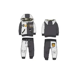 Ensemble manches longues bébé garçon Guess image-4