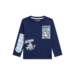 Long sleeve printed t-shirt for baby boy Guess image-0