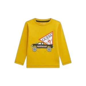 Kids' long sleeve logo T-shirt Guess image-0