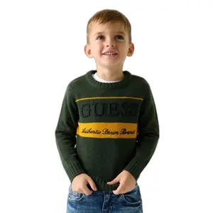 Children's cotton crew neck jumper Guess image-0