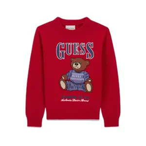 Pull col rond en mélange modal bébé garçon Guess image-0