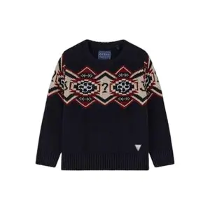 Embroidered jumper in a simple cut for kids Guess image-0