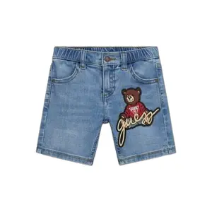 Baby boy denim shorts Guess image-0