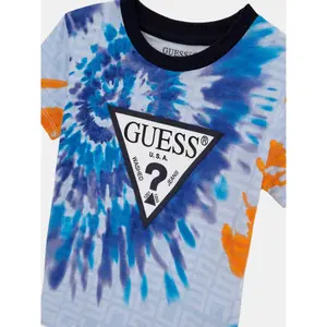 Baby boy t-shirt and jersey shorts set Guess image-2