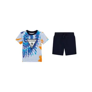 Baby boy t-shirt and jersey shorts set Guess image-4