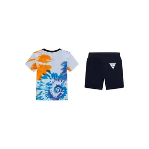 Baby boy t-shirt and jersey shorts set Guess image-5