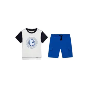 Printed logo t-shirt and shorts set for baby boy Guess Active image-0