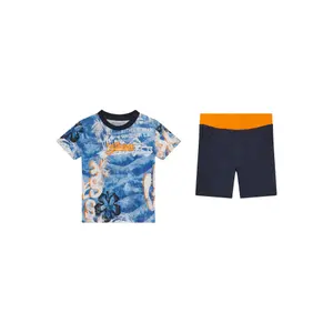 Children's t-shirt and jersey shorts set Guess image-0