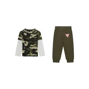 Ensemble t-shirt manches longues et pantalon enfant Guess image-1