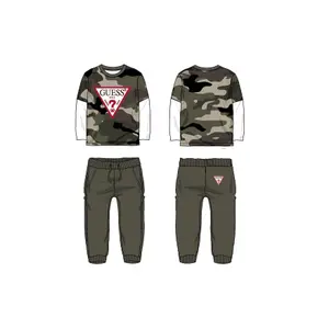 Ensemble t-shirt manches longues et pantalon enfant Guess image-2
