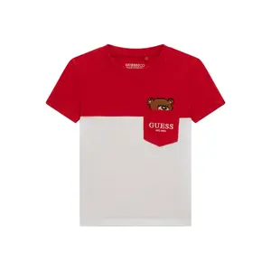 Embroidered logo T-shirt for kids Guess image-0