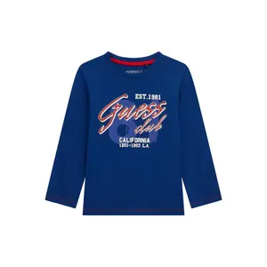 Camisola de manga longa em algodão para menino bebé Guess image-0