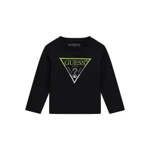 Long-sleeve embroidered logo T-shirt baby boy Guess image-0