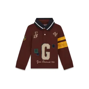 Long Sleeve Jersey Polo Baby Boy Guess image-0