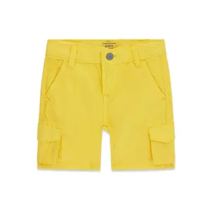 Short cargo in rigid poplin for kids Guess image-0