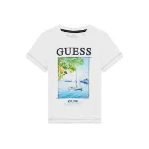 Τι shirt με σχέδιο για μωρό αγόρι Guess image-0