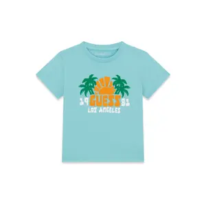 t-shirt με λογότυπο για μωρό αγόρι Guess 1981 L.A image-0