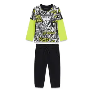 Baby boy t-shirt and jogging trousers set Guess image-0