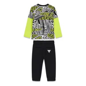 Baby boy t-shirt and jogging trousers set Guess image-1