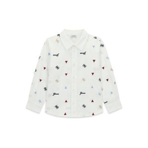 Long sleeve poplin shirt for baby boy Guess Ceremony