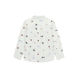 Long sleeve poplin shirt for baby boy Guess Ceremony image-1
