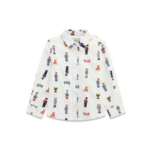 Long-sleeved printed shirt for kids Guess Oxford