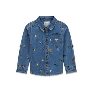 Boys' long-sleeve denim shirt Guess