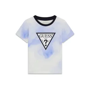 Printed cotton T-shirt for baby boy Guess image-0