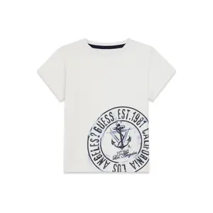 T-shirt com estampa para bebé rapaz Guess image-0