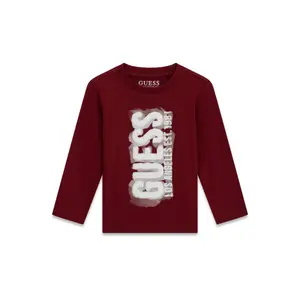 Camiseta de manga larga de algodón para bebé niño Guess N6RI12-K8HM4 image-0