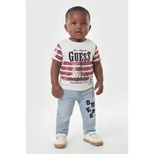 T-shirt impresso menino bebé Guess image-3