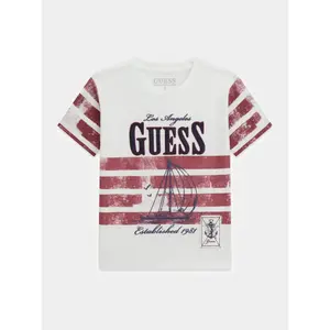 T-shirt impresso menino bebé Guess image-5