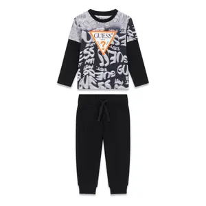 Conjunto de t-shirt de manga longa e calças para criança Guess Active image-1