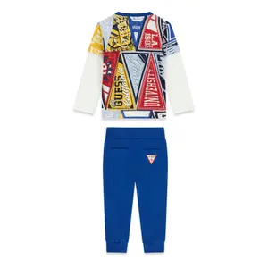 Conjunto de t-shirt de manga longa e calças para criança Guess Active image-1