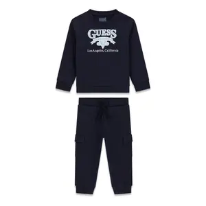 Conjunto de blusa de mangas longas + calças para criança Guess image-1