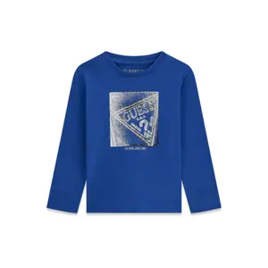 T-shirt maniche lunghe bambino Guess Logo image-0