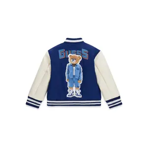 Satin- und PU-Bomberjacke für Baby Jungen Guess image-1