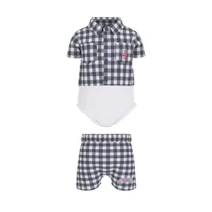 Baby boy t-shirt and shorts set Guess image-0