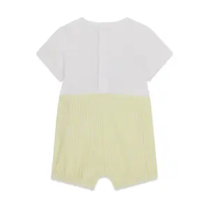 Baby boys' short romper Guess Mixed Fabric image-1