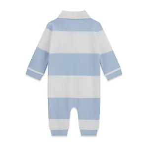 Baby boy polo romper Guess Interlock image-1