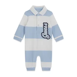 Baby boy polo romper Guess Interlock image-0