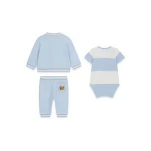 Sæt med lange ærmer og shorts til drengebaby Guess image-2