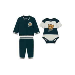 Sæt med lange ærmer og shorts til drengebaby Guess image-1