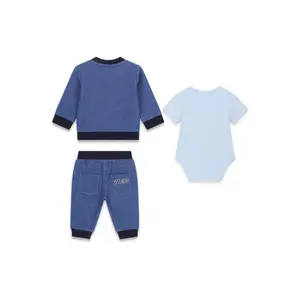 Sæt med lange ærmer og shorts til drengebaby Guess image-2