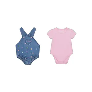 Baby girl body and chambray set Guess image-1