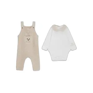 Baby girl bodysuit and knit set Guess image-0