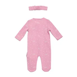 Baby girl headband and dungarees set Guess image-1