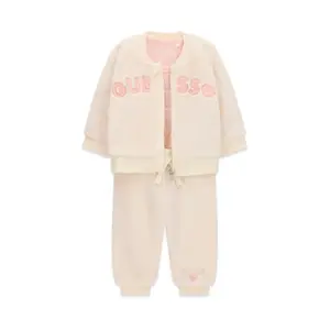 Baby Girl Long Sleeve Zip Top Set Guess image-0